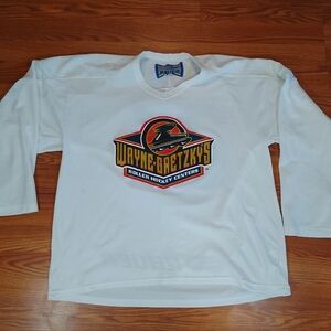 Wayne Gretzky's Roller Hockey Centers Bauer Medium Hockey Jersey NHL Check Pictu